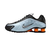 NIKE Shox R4, Sneaker Mujer, Blue Tint Metallic Silver Total Orange, 40.5 EU