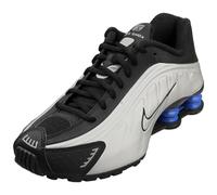 Nike Shox R4 - Zapatillas (AR3565-006, negro/azul racer/plateado metálico), Negro/Azul/Plateado metálico (Black/Racer Blue/Metallic Silver), 37.5 EU