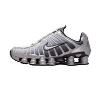 Nike Shox TL Print - Zapatos unisex, Plateado metálico/blanco cumbre/plateado, 12.5 Women/11 Men