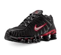 Nike Shox TL, Sneaker Hombre, Negro/Plateado/Rojo, 42 EU