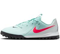 Nike Soccer Shoe Jr. Phantom Gx 2 Club Botas De Fútbol TF - Niño/A, Mint/Atomic Red-Off Noir, FJ2604-300, 37.5 EU (5Y US)