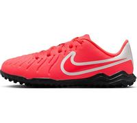 NIKE Soccer Shoe Jr. Tiempo Legend 10 Club Botas De Fútbol De Perfil Bajo para Moqueta - Turf - Niño/A Y Niño/A Pequeño/A, Hot Lava/White, DV4355-800, 33 EU (1.5Y US)