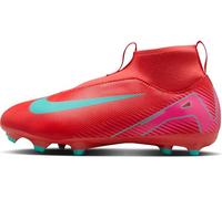 Nike Soccer Shoe Jr. Mercurial Superfly 10 Academy Botas De Fútbol De Perfil Alto MG - Niño/A Y Niño/A Pequeño/A, Ember Glow/Aurora Green, FQ8304-800, 38.5 EU (6Y US)
