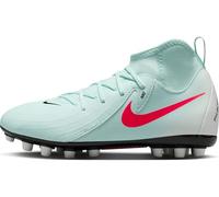 Nike Soccer Shoe Nike Jr. Phantom Luna 2 Academy Botas De Fútbol De Perfil Alto AG - Niño/A Y Niño/A Pequeño/A, Mint/Atomic Red-Off Noir, FJ2605-300, 32 EU (1Y US)