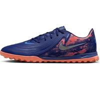 Nike Soccer Shoe Phantom Gx 2 Academy Erling Haaland Botas De Fútbol De Perfil Bajo TF, Blue Void/Chrome, HV4069-400, 40 EU (7 US)