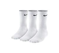 Nike Soken Lightweight Crew Paquete de 3 Pares Calcetines, Hombre, Blanco (White/Black), 38-42 EU