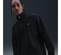 Nike Solo Swoosh Parte de arriba de tejido Fleece con cremallera de un cuarto - Hombre - Negro S