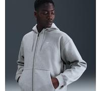 Nike Solo Swoosh Sudadera con capucha de tejido Fleece con cremallera completa - Hombre - Gris S