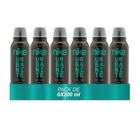 NIKE - Spicy Road Pack de 6 x 200 ml, Desodorante Hombre Spray, Desodorante Antimanchas para Todo Tipo de Piel, 0% Sales de Aluminio, de Larga Duración, Fragancia Cítrica Amaderada