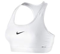 Nike Sport-BH Pro Victory Compression, Sujetador deportivo para mujer, Blanco (White/Black 100), L