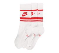 Nike Sportswear Calcetines 'Everyday Essential' rojo vivo / blanco 34-38 EUR