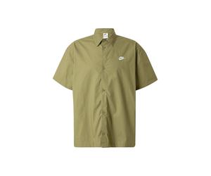 Nike Sportswear Camisa 'CLUB' oliva / blanco M oliva / blanco