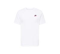 Nike M NSW CLUB TEE T-shirt, Hombre, white/black/university red, M