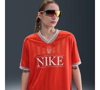 Nike Sportswear Camiseta con cuello en V - Mujer - Rojo S (EU 36-38)