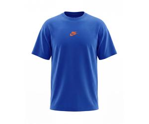 Nike Sportswear Camiseta 'PREM ESS' azul / naranja oscuro S EUR