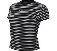 Nike Sportswear Chill Knit Camiseta Entallada A Rayas - Mujer, Black, HF9524-010, XS