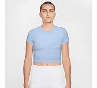 Nike Sportswear Chill Knit Camiseta Corta para Mujer, Hydrogen Blue/Sail, HF9538-407, L