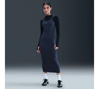 Nike Sportswear Chill Knit Vestido de tirantes con elástico mini y ajuste ceñido - Mujer - Azul M (EU 40-42)