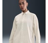 Nike Sportswear Chill Poplin Camisa oversize a rayas con botones - Mujer - Gris XXL (EU 52-54)