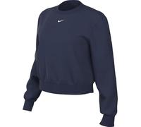 Nike Sportswear Chill Terry HV2393-410 - Sudadera de Rizo para Mujer, Cuello Redondo, Azul Marino Medianoche/Vela, Talla L