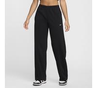 Nike Sportswear Chill Terry Jogger de talle medio y tejido French terry con dobladillo abierto - Mujer - Negro XS (EU 32-34)