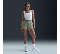 Nike Sportswear Chill Terry Pantalón corto de talle medio de 10 cm - Mujer - Verde XS (EU 32-34)