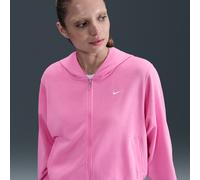 Nike Sportswear Chill Terry Sudadera con capucha y cremallera completa de tejido French Terry y ajuste holgado - Mujer - Rosa S (EU 36-38)