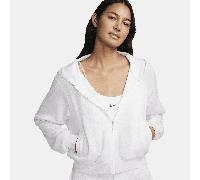 Nike Sportswear Chill Terry Sudadera con capucha y cremallera completa de tejido French Terry y ajuste holgado - Mujer - Marrón L (EU 44-46)