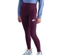 Nike Sportswear Classics Leggings con Cintura Alta para Niños Mayores (Niñas), Burdeos/Blanco, FZ5583-610, L