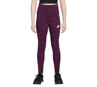 Nike Sportswear Classics Leggings con Cintura Alta para Niños Mayores (Niñas), Burdeos/Blanco, FZ5583-610, L
