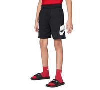 Nike Sportswear Club Fleece French Terry Shorts Pantalones Cortos, Negro/Blanco, Small Unisex niños
