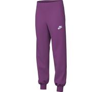 Nike Sportswear Club Fleece Pantalones Ajustados con Cintura Alta para Niños Mayores (Niñas), Fucsia Caliente/Fucsia Caliente/Blanco, FD2921-518, S