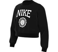 Nike Sportswear Club Sudadera con Cuello Redondo De Tejido French Terry - Niña, Black/White, HJ3373-010, XS