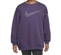 Nike Sportswear Club - Sudadera de Forro Polar para niños, Color Gris Oscuro/metálico, Talla XL