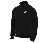 Nike Sportswear Club Sudadera De Media Cremallera Cepillada En La Parte Trasera - Mujer, Black/Black/White, DD4732-011, XL