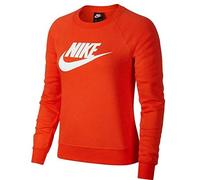 Nike Sportswear Essential Sudaderas, Mujer, Team Orange/White, 2XL