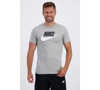 Nike Sportswear Camiseta 'Icon Futura' gris moteado / negro / blanco, Talla XL