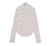 Nike - Sportswear Half-Zip Camiseta de Manga Larga - Sport - Mujer - Beige - S -