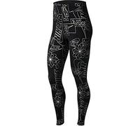Nike Sportswear Icon Clash HW - Mallas Deportivas para Mujer, Unzutreffend, Evergreen, Sportswear Icon Clash HW Tight AOP - Mallas Deportivas, Mujer, Color Negro, tamaño Extra-Large