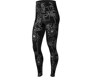 Nike Sportswear Icon Clash HW - Mallas Deportivas para Mujer, Unzutreffend, Evergreen, Sportswear Icon Clash HW Tight AOP - Mallas Deportivas, Mujer, Color Negro, tamaño Extra-Large