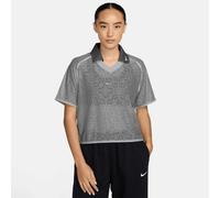 Nike Sportswear Loose Lace Polo Jersey Top gris L