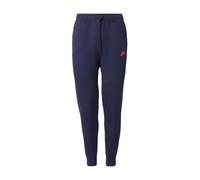Nike Sportswear Pantalón 'TCH FLC' navy / rojo vivo 33 EUR