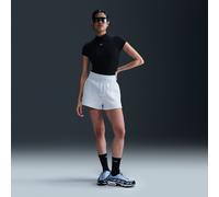 Nike Sportswear Phoenix Fleece Pantalón corto de talle alto y ajuste holgado - Mujer - Azul M (EU 40-42)