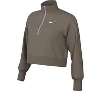 Nike Sportswear Phoenix Fleece Sudadera De Chándal Corta con Media Cremallera - Mujer, Mink Brown/Sail, DQ5767-233, 2XL