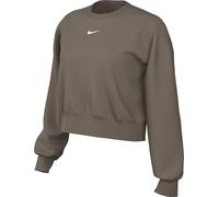 Nike Sportswear Phoenix Fleece Sudadera De Chándal De Cuello Redondo Extraoversize - Mujer, Mink Brown/Sail, DQ5761-233, XS