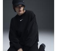 Nike Sportswear Phoenix Fleece Sudadera de chándal de cuello redondo extraoversize - Mujer - Negro XL (EU 48-50)