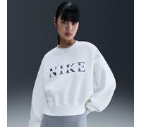 Nike Sportswear Phoenix Fleece Sudadera de cuello redondo oversize - Mujer - Blanco M (EU 40-42)