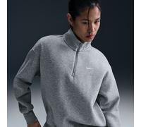 Nike Sportswear Phoenix Fleece Sudadera larga oversize con cremallera de 1/4 - Mujer - Gris L (EU 44-46)