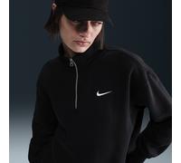 Nike Sportswear Phoenix Fleece Sudadera larga oversize con cremallera de 1/4 - Mujer - Negro L (EU 44-46)