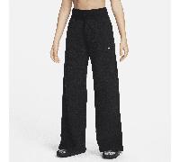 Nike Sportswear Phoenix Plush Pantalón de talle alto y tejido Fleece cálido con pierna ancha - Mujer - Negro M (EU 40-42)
